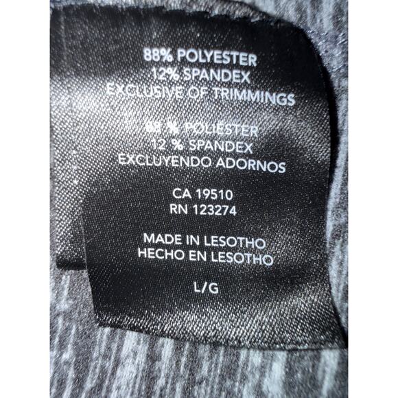 Paradox Womens Large Gray Base Layer 1/4 Zip Mock Neck Thumb Holes Pullover - Picture 7 of 9